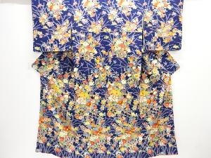 花車模様付け下げ小紋着物